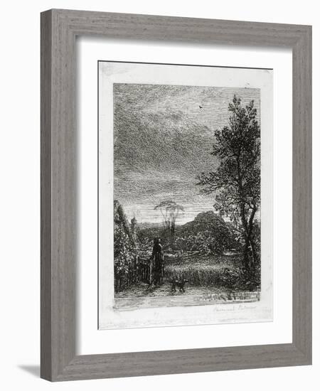 The Skylark (Etching)-Samuel Palmer-Framed Giclee Print