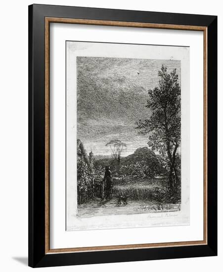 The Skylark (Etching)-Samuel Palmer-Framed Giclee Print