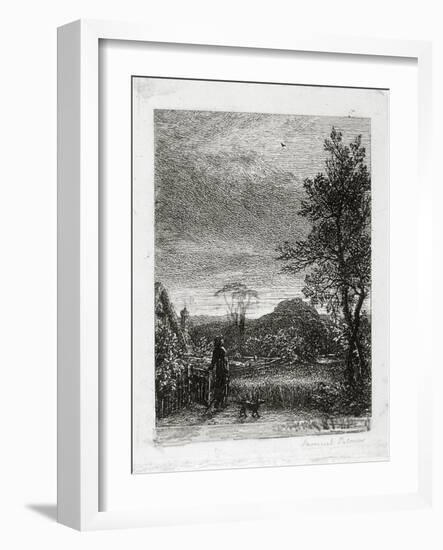 The Skylark (Etching)-Samuel Palmer-Framed Giclee Print