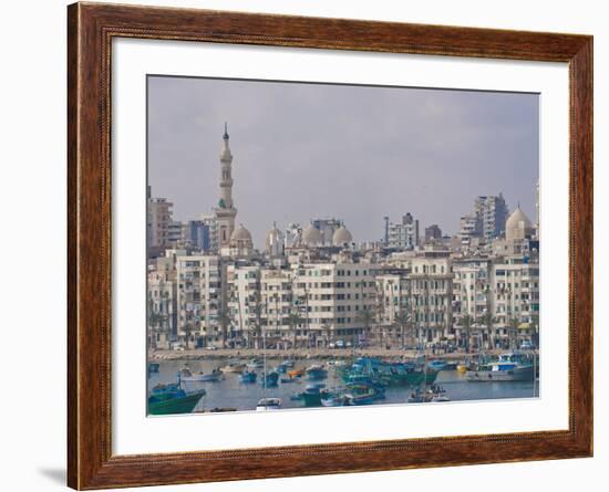 The Skyline and Habour of Alexandria, Egypt, North Africa, Africa-null-Framed Photographic Print