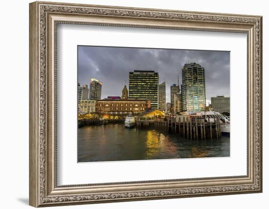 The skyline of Auckland, North Island, New Zealand, Pacific-Michael Runkel-Framed Photographic Print