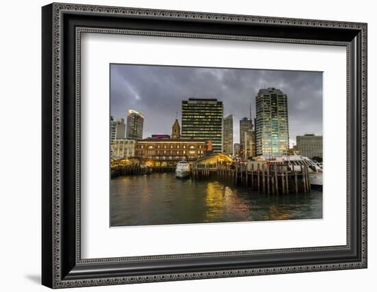 The skyline of Auckland, North Island, New Zealand, Pacific-Michael Runkel-Framed Photographic Print