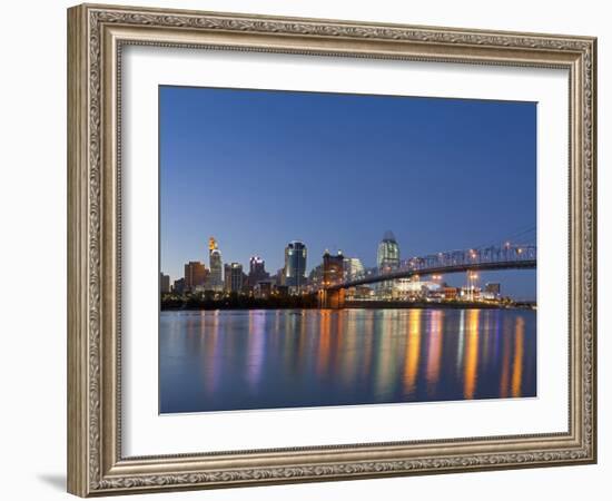 The Skyline of Cincinnati, Ohio, Usa-Chuck Haney-Framed Photographic Print