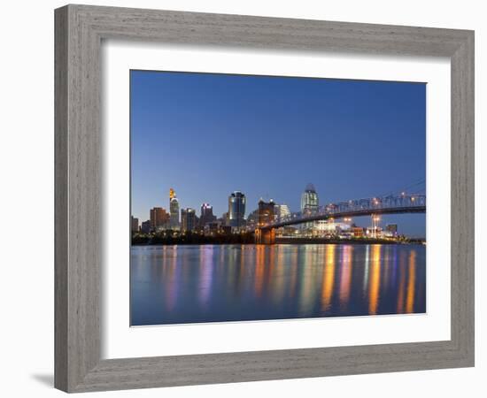 The Skyline of Cincinnati, Ohio, Usa-Chuck Haney-Framed Photographic Print