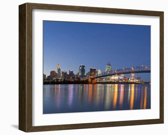 The Skyline of Cincinnati, Ohio, Usa-Chuck Haney-Framed Photographic Print