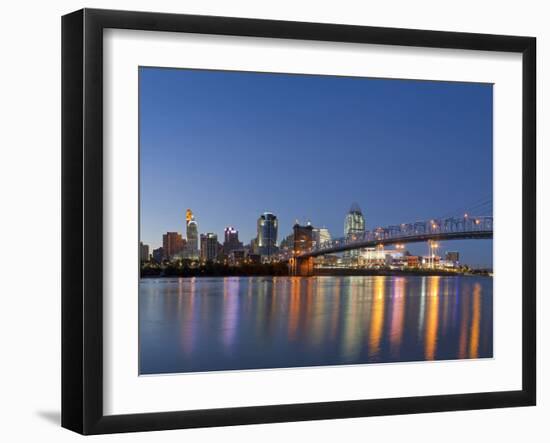 The Skyline of Cincinnati, Ohio, Usa-Chuck Haney-Framed Photographic Print