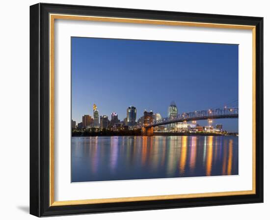 The Skyline of Cincinnati, Ohio, Usa-Chuck Haney-Framed Photographic Print