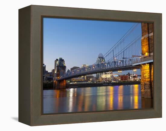 The Skyline of Cincinnati, Ohio, Usa-Chuck Haney-Framed Premier Image Canvas