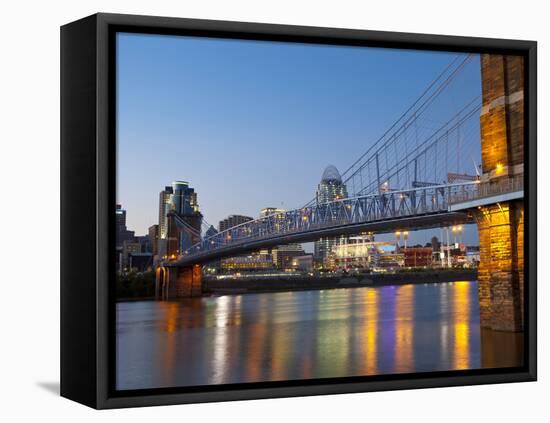 The Skyline of Cincinnati, Ohio, Usa-Chuck Haney-Framed Premier Image Canvas