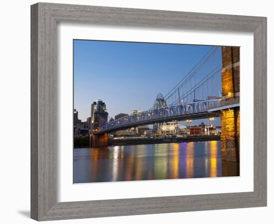 The Skyline of Cincinnati, Ohio, Usa-Chuck Haney-Framed Photographic Print