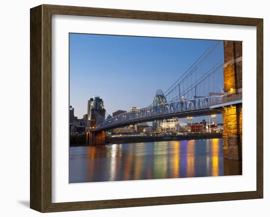 The Skyline of Cincinnati, Ohio, Usa-Chuck Haney-Framed Photographic Print