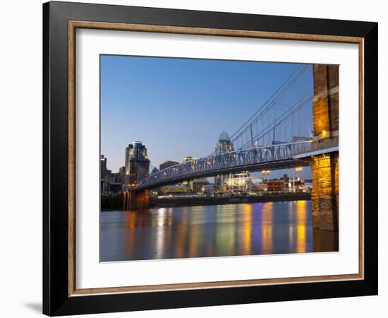 The Skyline of Cincinnati, Ohio, Usa-Chuck Haney-Framed Photographic Print