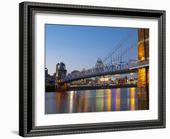 The Skyline of Cincinnati, Ohio, Usa-Chuck Haney-Framed Photographic Print