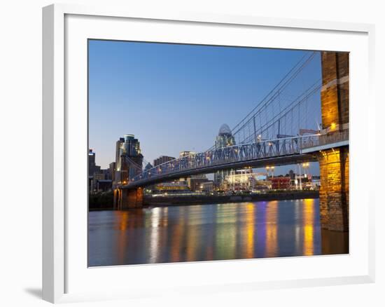 The Skyline of Cincinnati, Ohio, Usa-Chuck Haney-Framed Photographic Print