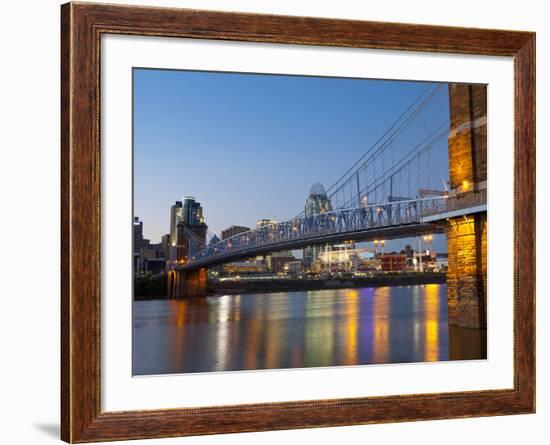 The Skyline of Cincinnati, Ohio, Usa-Chuck Haney-Framed Photographic Print