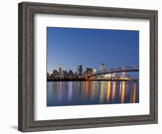 The Skyline of Cincinnati, Ohio, Usa-Chuck Haney-Framed Photographic Print