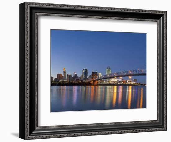 The Skyline of Cincinnati, Ohio, Usa-Chuck Haney-Framed Photographic Print