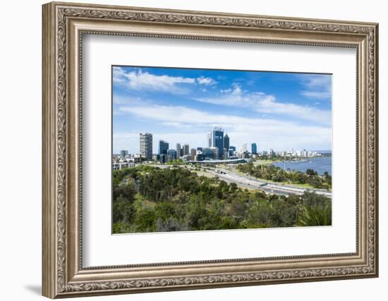 The Skyline of Perth, Western Australia, Australia-Michael-Framed Photographic Print