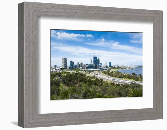 The Skyline of Perth, Western Australia, Australia-Michael-Framed Photographic Print