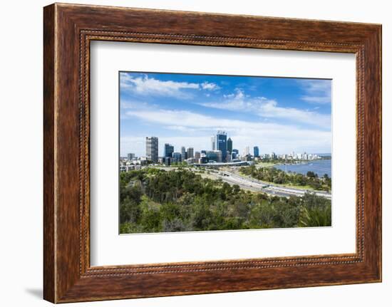 The Skyline of Perth, Western Australia, Australia-Michael-Framed Photographic Print