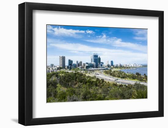 The Skyline of Perth, Western Australia, Australia-Michael-Framed Photographic Print