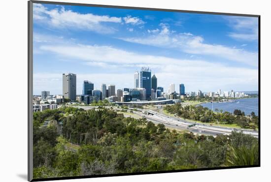The Skyline of Perth, Western Australia, Australia-Michael-Mounted Photographic Print