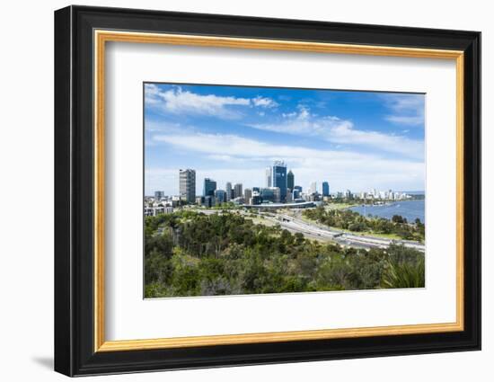 The Skyline of Perth, Western Australia, Australia-Michael-Framed Photographic Print