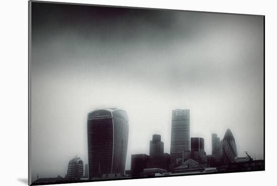 The Skyline of the City of London with Different Skyscrapers-Bastian Kienitz-Mounted Photographic Print