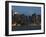 The Skyline of the Financial District Across Boston Harbor, Boston, Massachusetts, USA-Amanda Hall-Framed Photographic Print