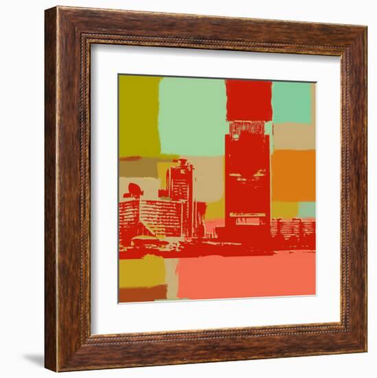 The Skyline-Yashna-Framed Art Print