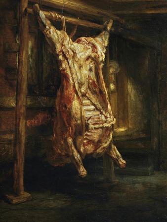 The Slaughtered Ox 1655 Giclee Print By Rembrandt Van