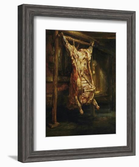 The Slaughtered Ox, 1655-Rembrandt van Rijn-Framed Giclee Print