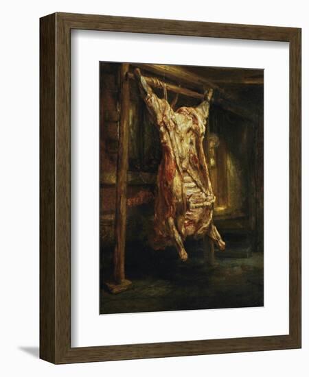 The Slaughtered Ox, 1655-Rembrandt van Rijn-Framed Giclee Print