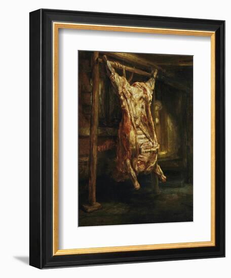 The Slaughtered Ox, 1655-Rembrandt van Rijn-Framed Giclee Print