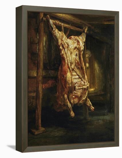 The Slaughtered Ox, 1655-Rembrandt van Rijn-Framed Premier Image Canvas