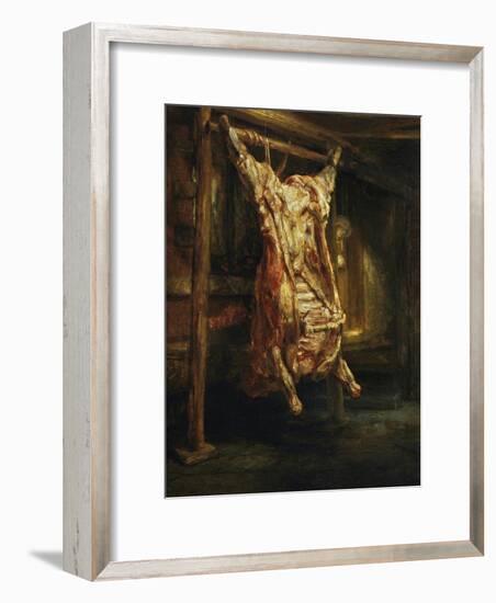 The Slaughtered Ox, 1655-Rembrandt van Rijn-Framed Giclee Print