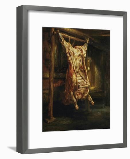 The Slaughtered Ox, 1655-Rembrandt van Rijn-Framed Giclee Print