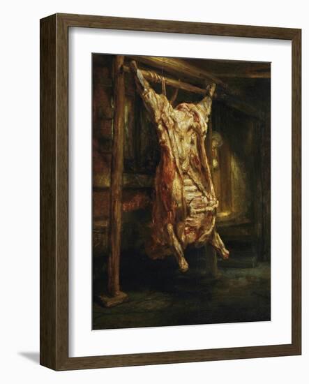 The Slaughtered Ox, 1655-Rembrandt van Rijn-Framed Giclee Print
