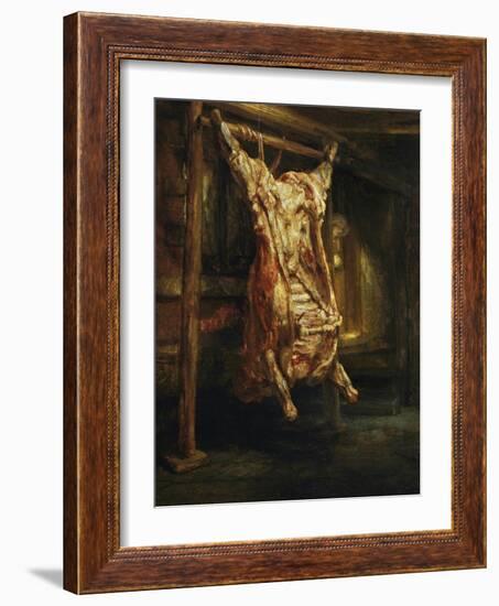 The Slaughtered Ox, 1655-Rembrandt van Rijn-Framed Giclee Print