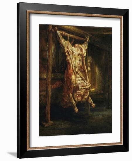 The Slaughtered Ox, 1655-Rembrandt van Rijn-Framed Giclee Print