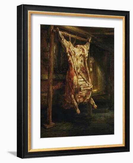 The Slaughtered Ox, 1655-Rembrandt van Rijn-Framed Giclee Print