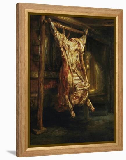 The Slaughtered Ox, 1655-Rembrandt van Rijn-Framed Premier Image Canvas