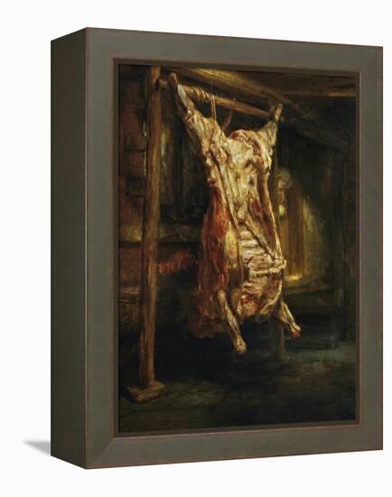 The Slaughtered Ox, 1655-Rembrandt van Rijn-Framed Premier Image Canvas
