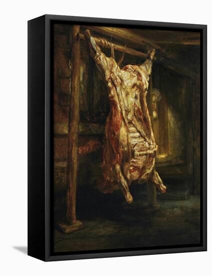 The Slaughtered Ox, 1655-Rembrandt van Rijn-Framed Premier Image Canvas