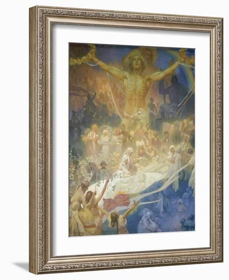 The Slav Epic: the Apotheosis of the Slavs, 1928-Alphonse Mucha-Framed Giclee Print