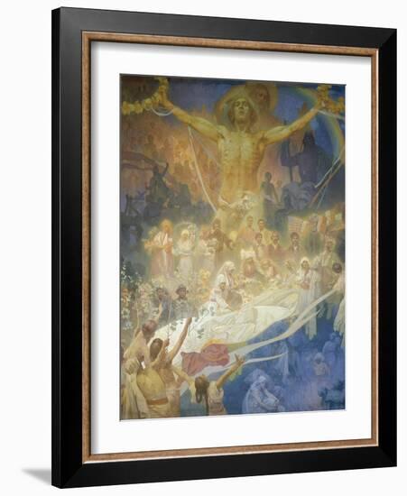 The Slav Epic: the Apotheosis of the Slavs, 1928-Alphonse Mucha-Framed Giclee Print