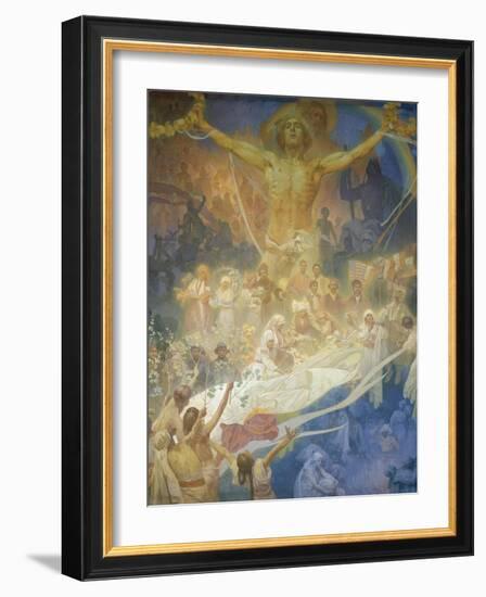 The Slav Epic: the Apotheosis of the Slavs, 1928-Alphonse Mucha-Framed Giclee Print