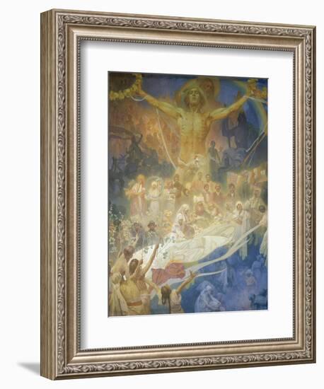 The Slav Epic: the Apotheosis of the Slavs, 1928-Alphonse Mucha-Framed Giclee Print