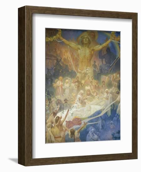 The Slav Epic: the Apotheosis of the Slavs, 1928-Alphonse Mucha-Framed Giclee Print