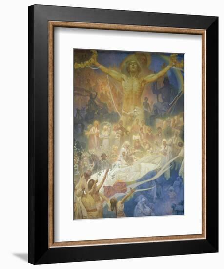 The Slav Epic: the Apotheosis of the Slavs, 1928-Alphonse Mucha-Framed Giclee Print